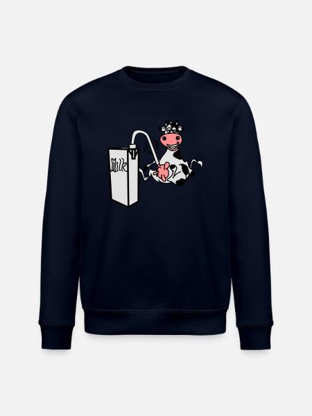 milkcow - Stanley/Stella ROLLER Unisex Organic Sweatshirt - navy