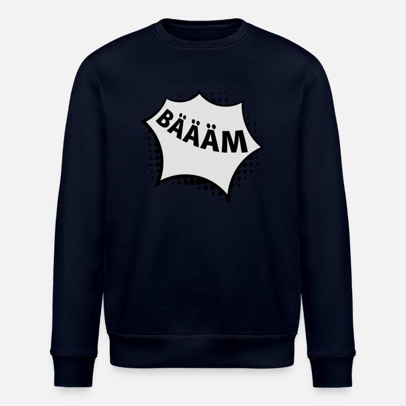 Bäääm b / w - Sweat bio ROLLER Stanley/Stella Unisexe - marine