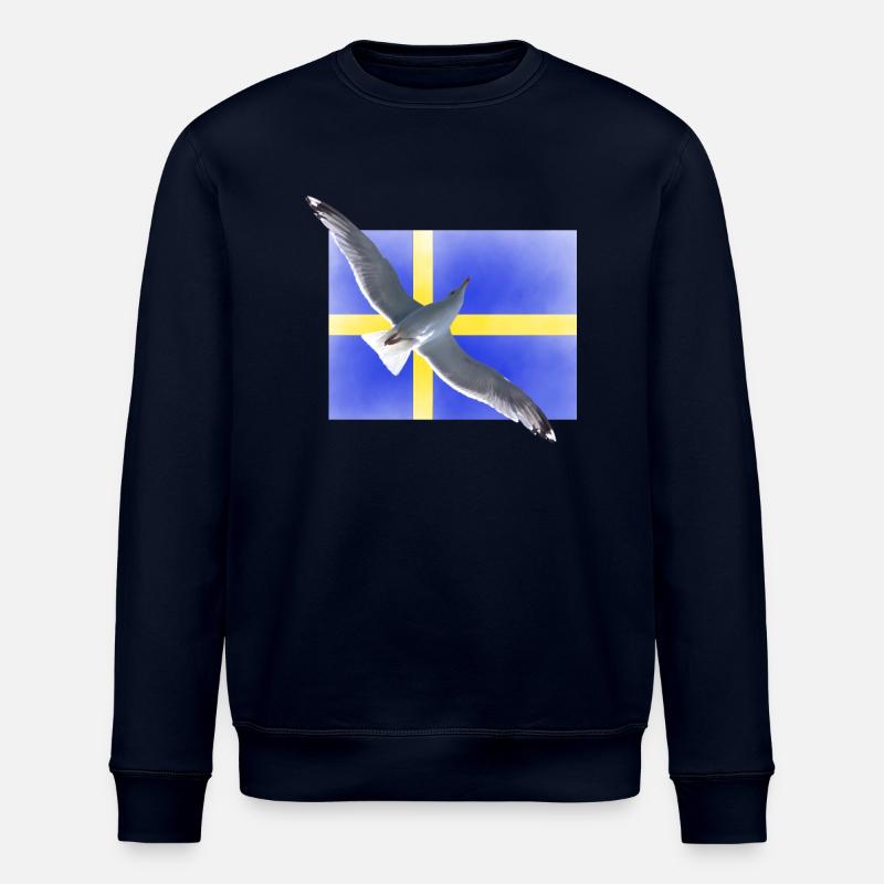 Schweden Möwe Sverige - Stanley/Stella Unisex Bio-Sweatshirt ROLLER - Navy