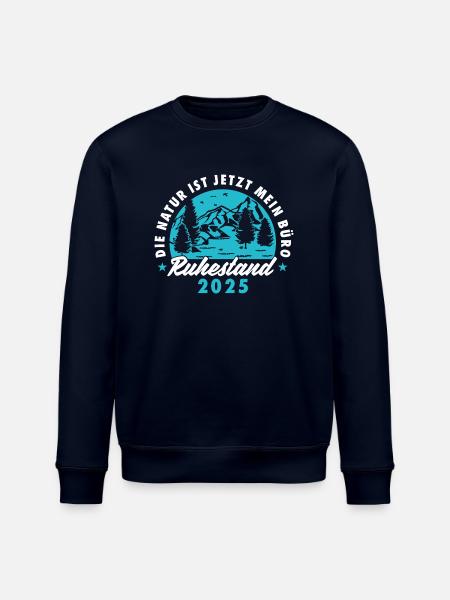 Ruhestand 2025 Abschiedsgeschenk für Rentner - Stanley/Stella Unisex Bio-Sweatshirt ROLLER - Navy