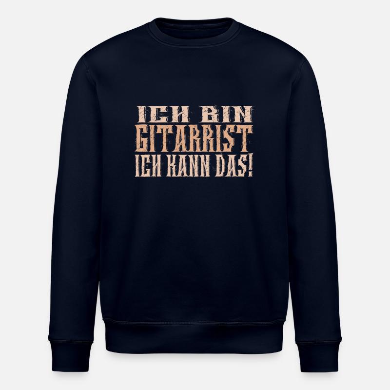 Ich bin Gitarrist - Stanley/Stella Unisex Bio-Sweatshirt ROLLER - Navy