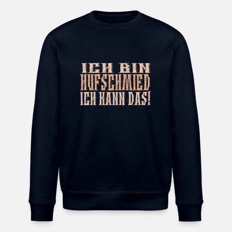 Ich bin Hufschmied - Stanley/Stella Unisex Bio-Sweatshirt ROLLER - Navy