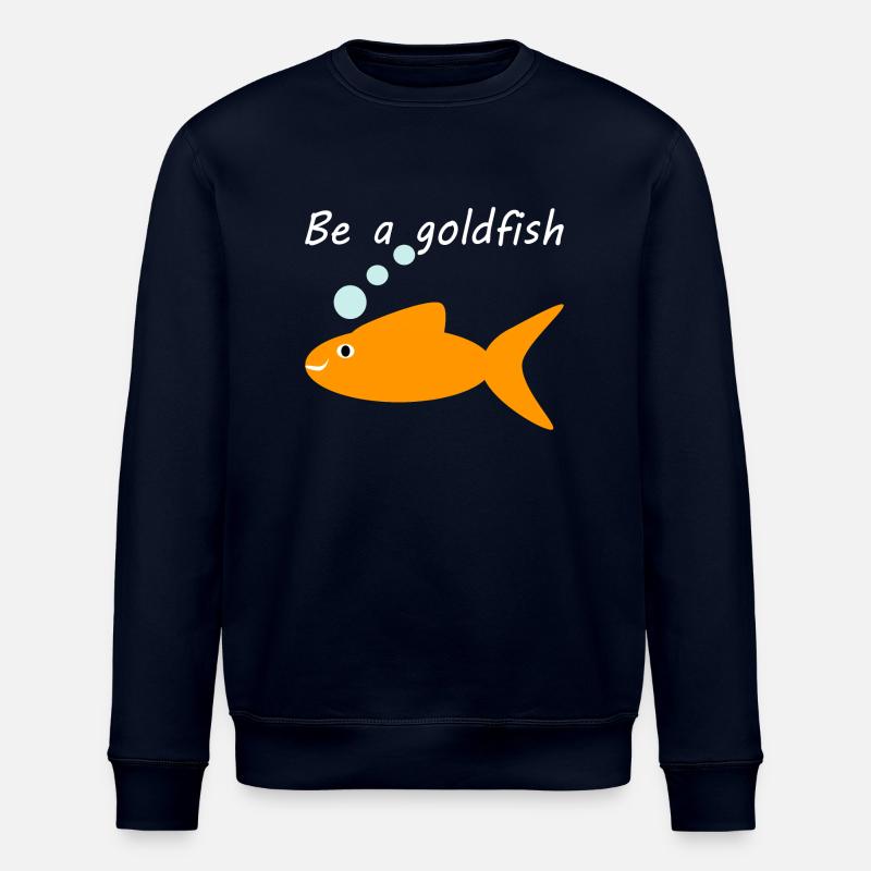 Be a goldfish - Stanley/Stella Unisex Bio-Sweatshirt ROLLER - Navy