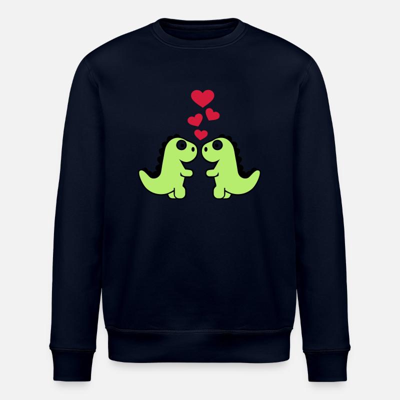 Dinosaur - Stanley/Stella ROLLER Unisex Organic Sweatshirt - navy