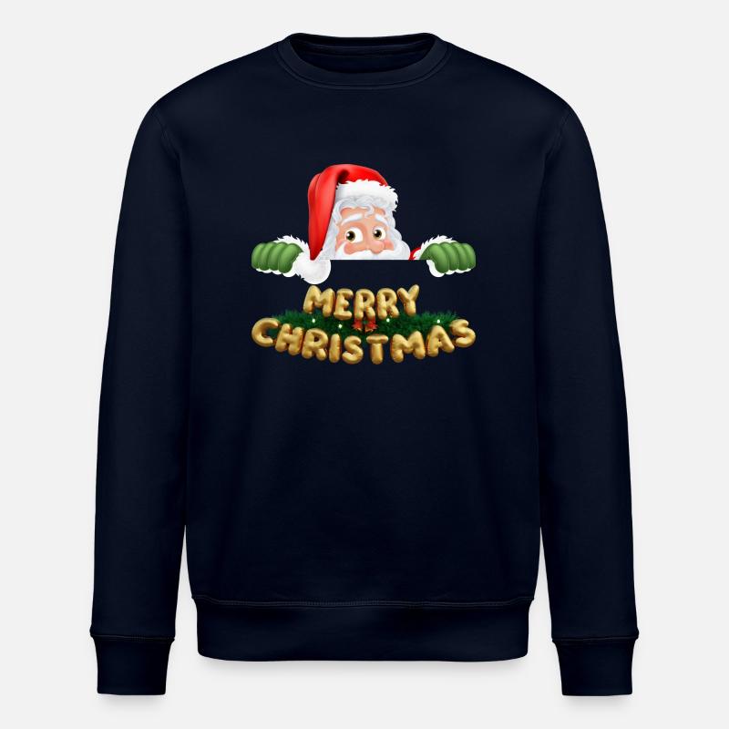 Merry Christmass - Sweat bio ROLLER Stanley/Stella Unisexe - marine