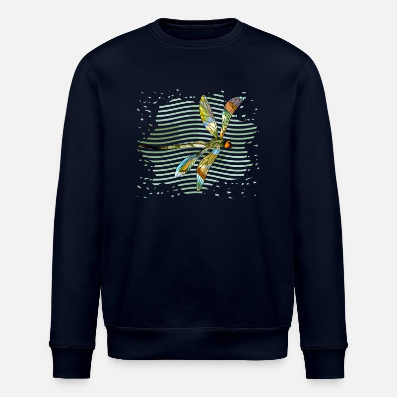 Dragonfly - Stanley/Stella ROLLER Unisex Organic Sweatshirt - navy