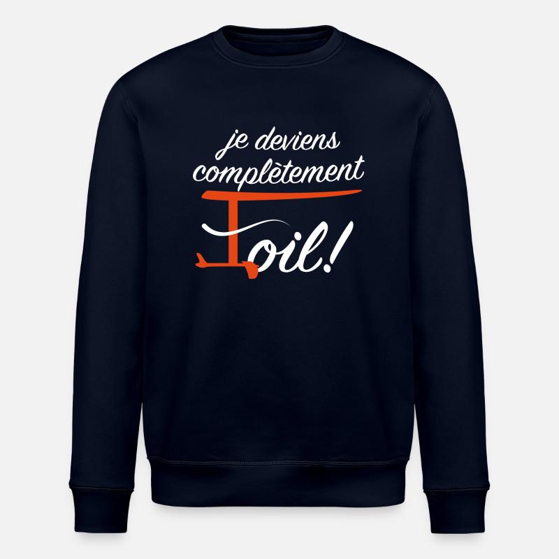 Complètement Foil - Sweat bio ROLLER Stanley/Stella Unisexe - marine