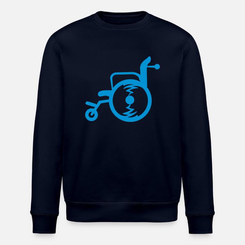 Fauteuil roulant / fauteuil roulant (1c) - Sweat bio ROLLER Stanley/Stella Unisexe - marine