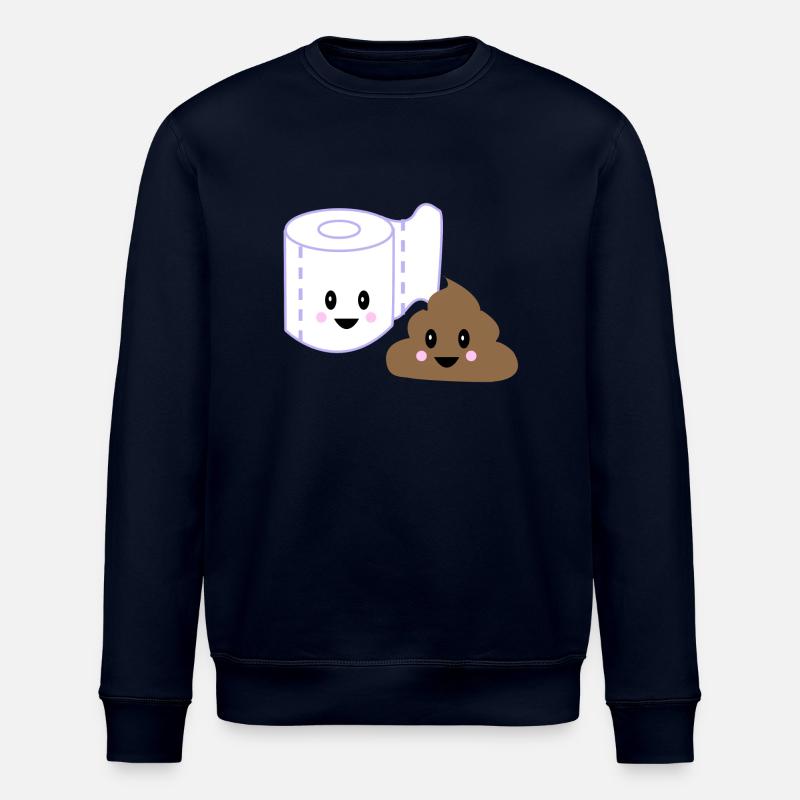 WC kawaii poo - Stanley/Stella Unisex Bio-Sweatshirt ROLLER - Navy