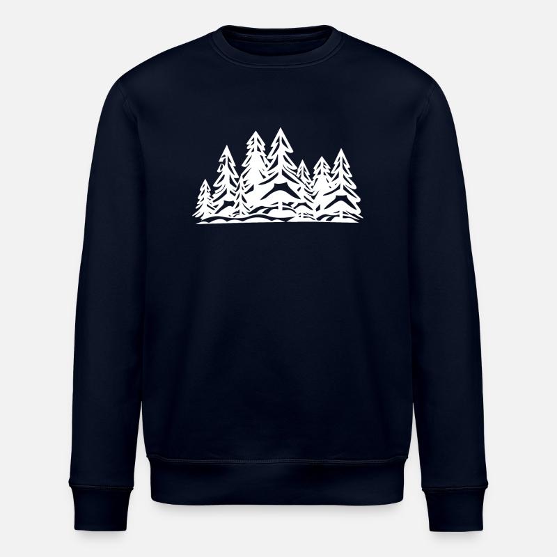 Wald Bäume - Stanley/Stella Unisex Bio-Sweatshirt ROLLER - Navy
