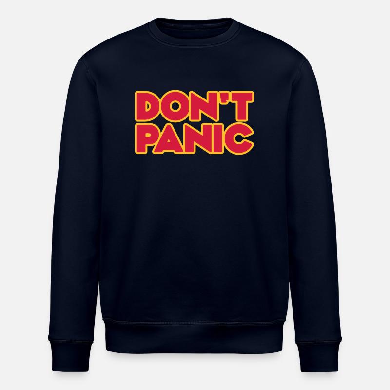 Don't Panic 2zeilig - Stanley/Stella Unisex Bio-Sweatshirt ROLLER - Navy