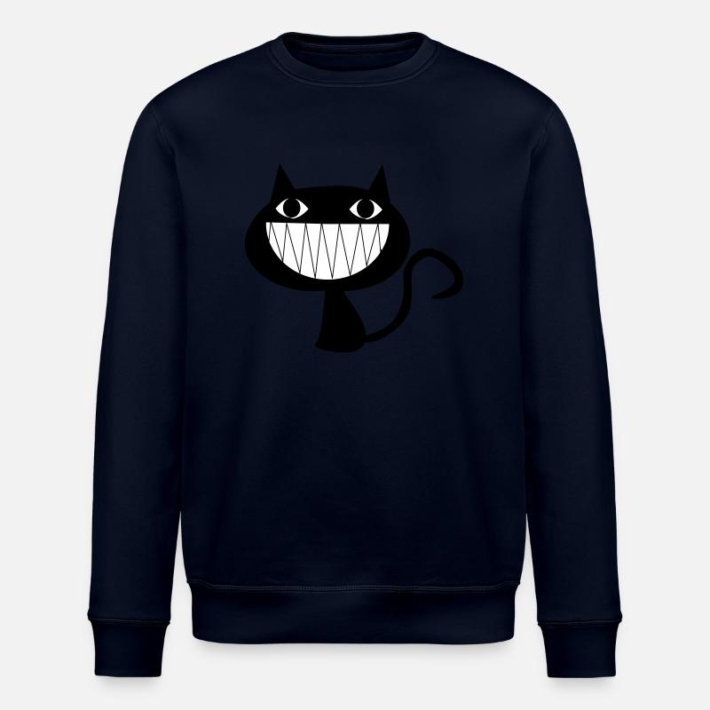 Grinsende Katze - Stanley/Stella Unisex Bio-Sweatshirt ROLLER - Navy