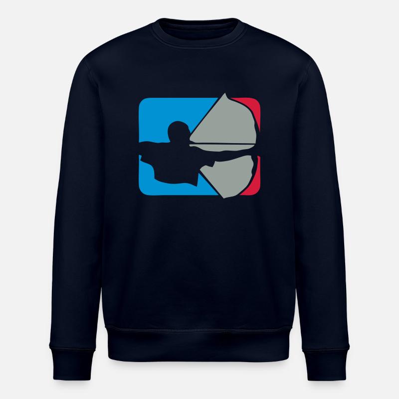 Bogenschießen Bogenschießen Logo bogenschieben - Stanley/Stella Unisex Bio-Sweatshirt ROLLER - Navy
