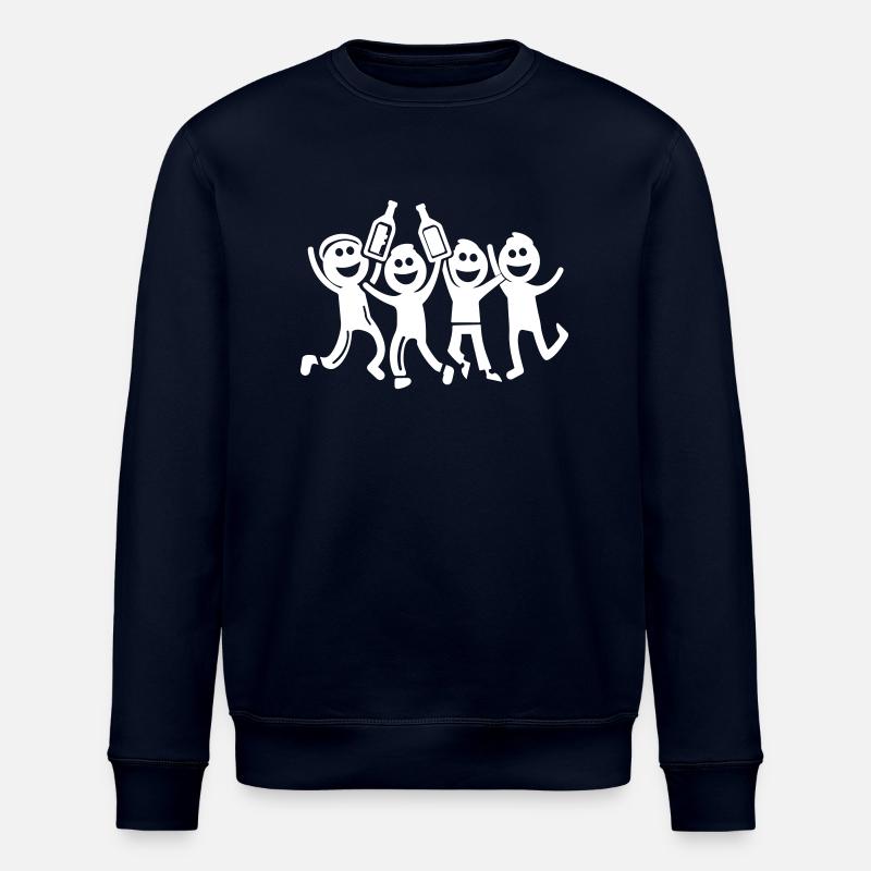 Fête Bachelor Stick Figure - Sweat bio ROLLER Stanley/Stella Unisexe - marine