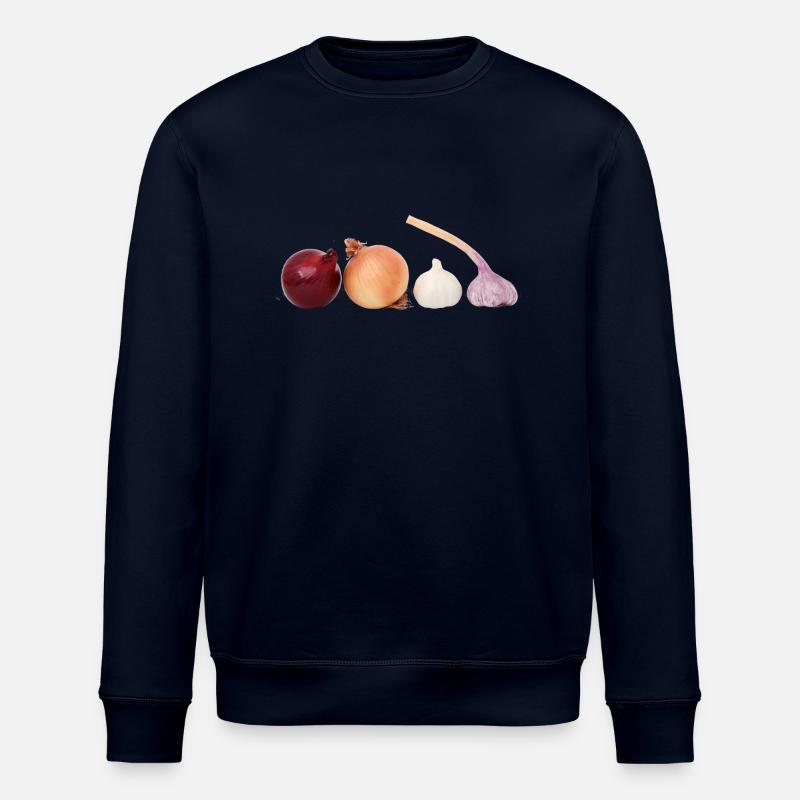 Onions garlic gift idea - Stanley/Stella ROLLER Unisex Organic Sweatshirt - navy