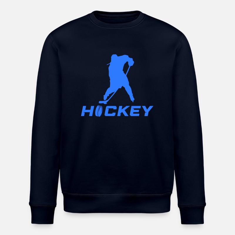 eishockey spieler - Stanley/Stella Unisex Bio-Sweatshirt ROLLER - Navy