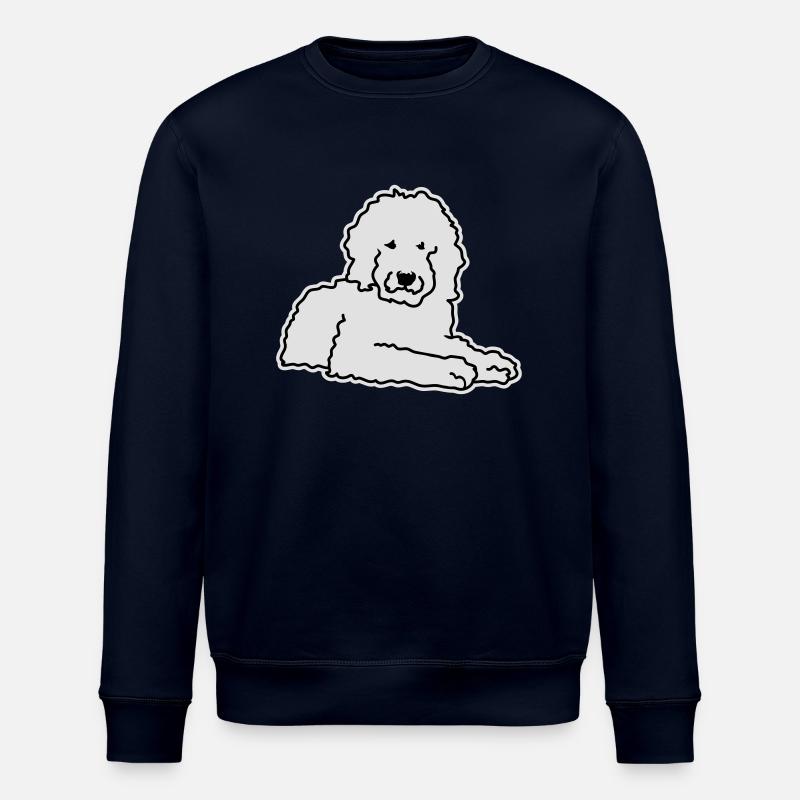 Goldendoodle - Stanley/Stella ROLLER Unisex Organic Sweatshirt - navy