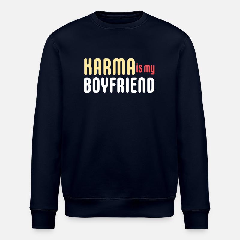KARMA IST MEIN FREUND - Stanley/Stella Unisex Bio-Sweatshirt ROLLER - Navy