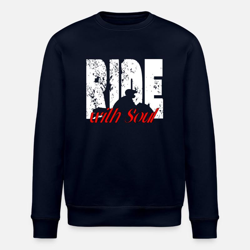Für Biker - RideWithSoul - Stanley/Stella Unisex Bio-Sweatshirt ROLLER - Navy
