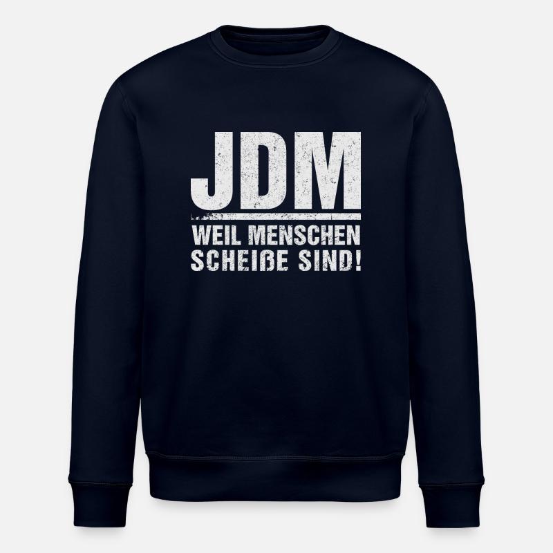 JDM Menschen scheiße - Stanley/Stella Unisex Bio-Sweatshirt ROLLER - Navy