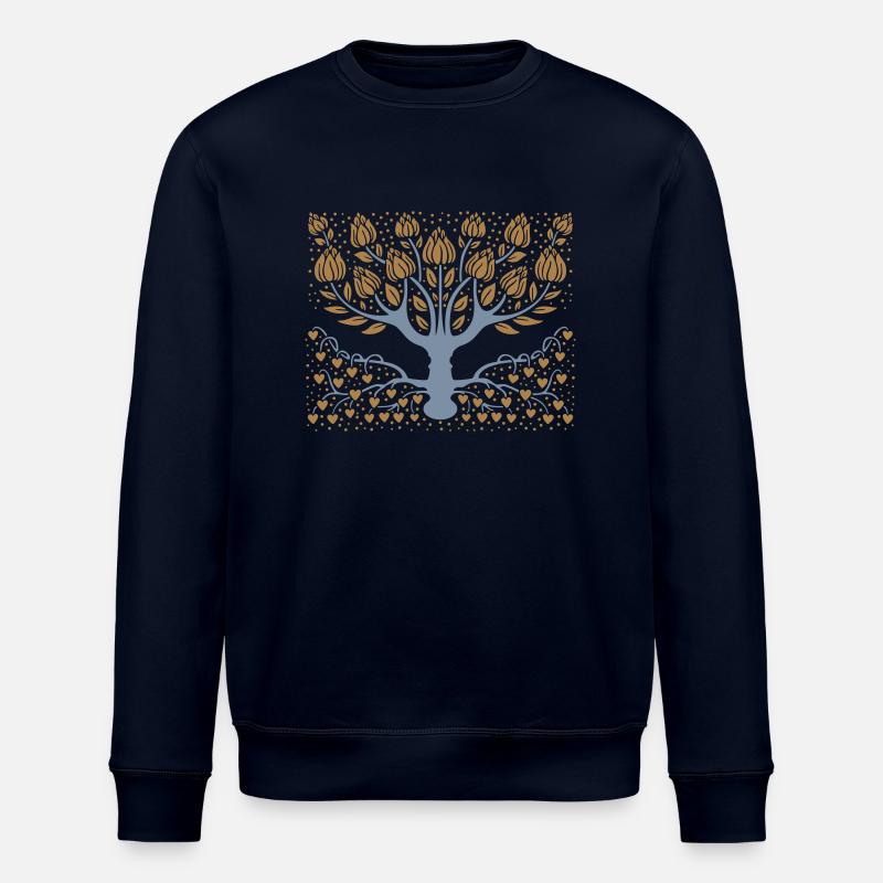 Fantastic tree - Stanley/Stella ROLLER Unisex Organic Sweatshirt - navy