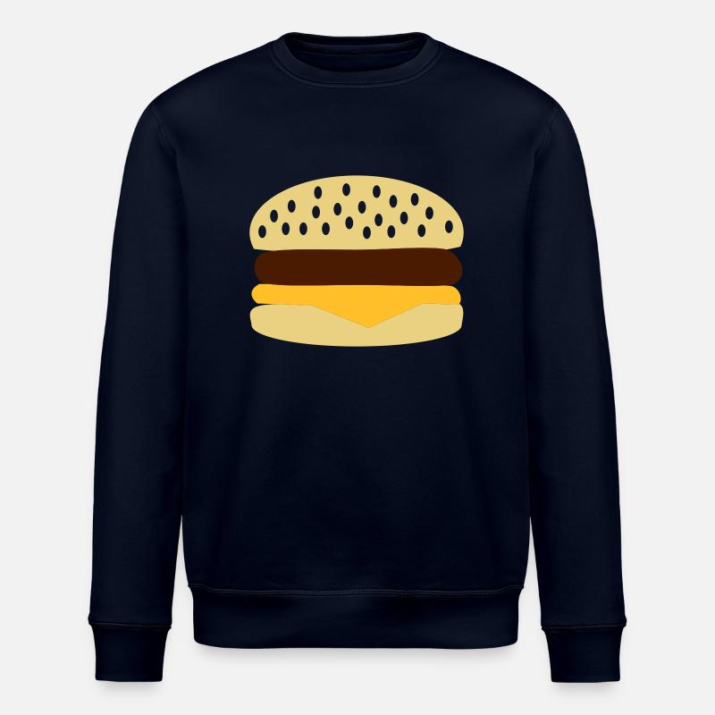 Burger - Hamburger - Stanley/Stella Unisex Bio-Sweatshirt ROLLER - Navy