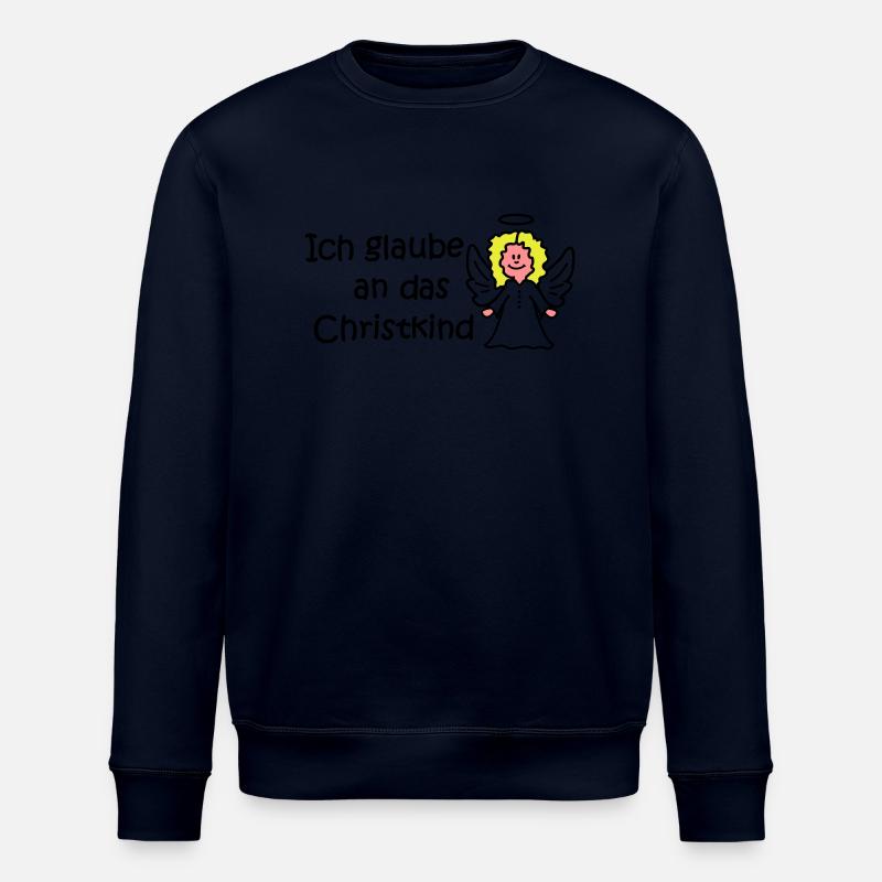 Ich glaube an das Christkind - Stanley/Stella Unisex Bio-Sweatshirt ROLLER - Navy