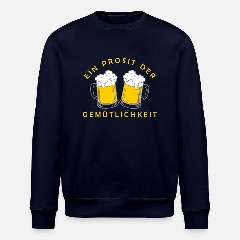 Bier - Ein Prosit der Gemütlichkeit - Stanley/Stella ROLLER Unisex Organic Sweatshirt - navy