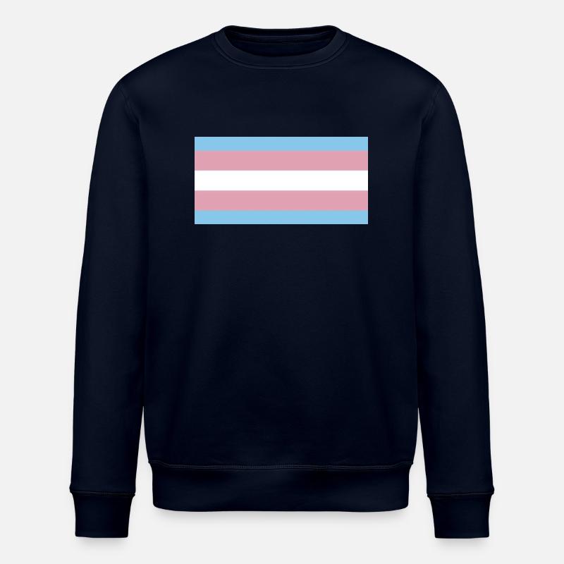 Trans Pride - Stanley/Stella ROLLER Unisex Organic Sweatshirt - navy