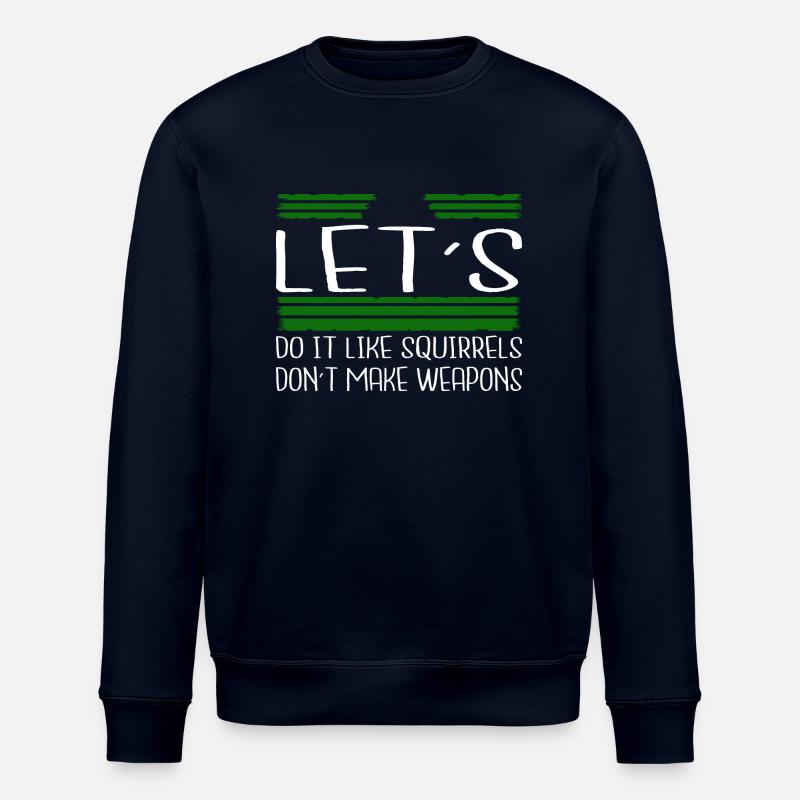 geek 1960s funky statement peace - Stanley/Stella Unisex Bio-Sweatshirt ROLLER - Navy