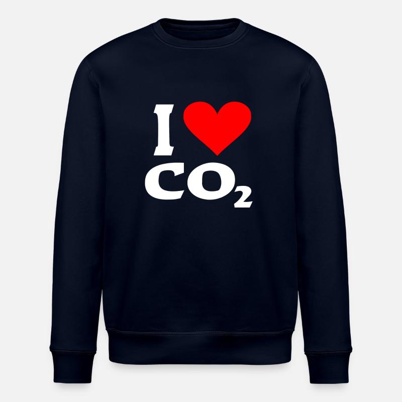i love co2 - Stanley/Stella Unisex Bio-Sweatshirt ROLLER - Navy