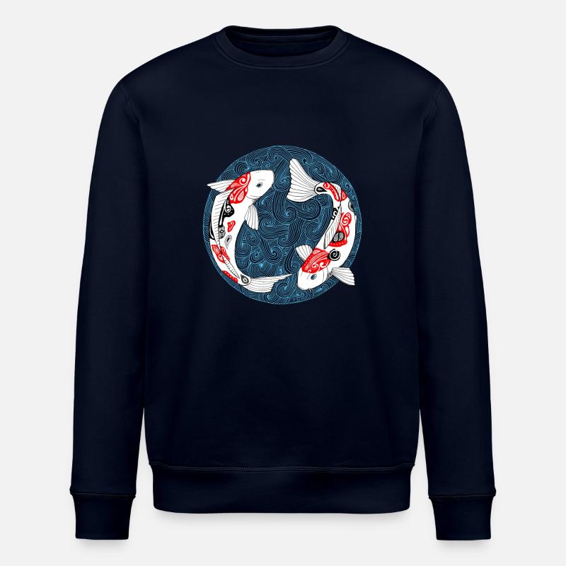 Koi circle - Sweat bio ROLLER Stanley/Stella Unisexe - marine