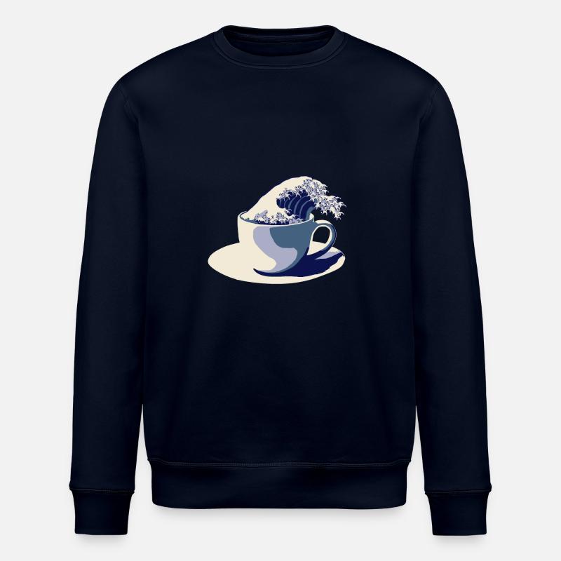Coffee Wave - Stanley/Stella Unisex Bio-Sweatshirt ROLLER - Navy