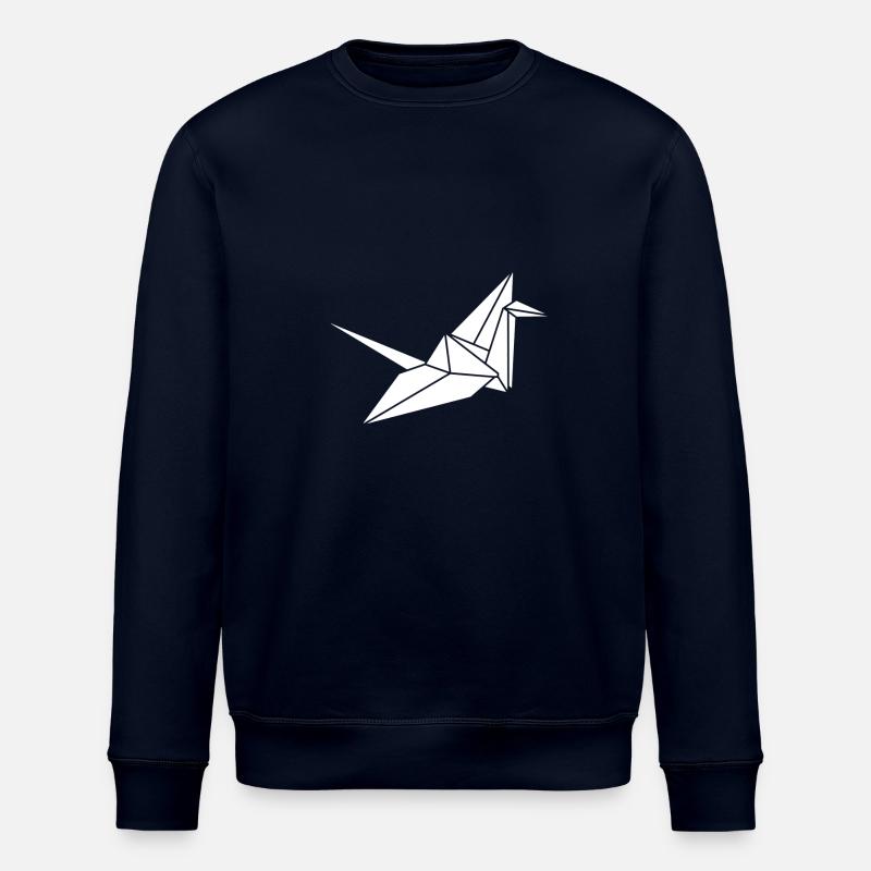 White Crane - Sweat bio ROLLER Stanley/Stella Unisexe - marine