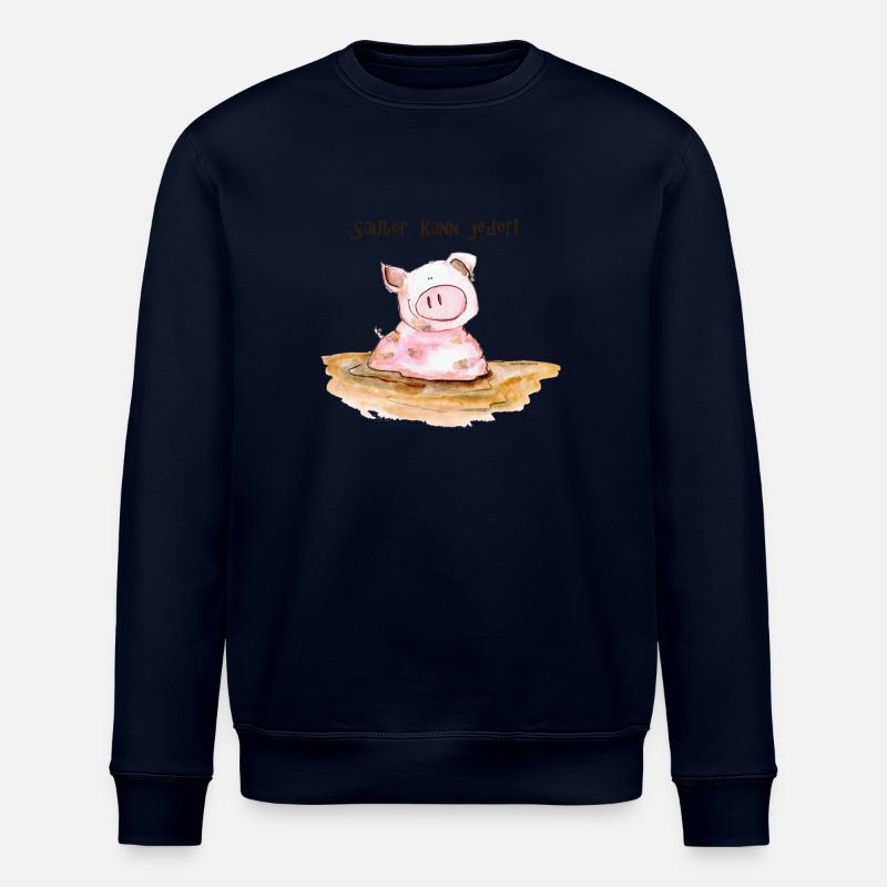 Clean can everyone! - Stanley/Stella ROLLER Unisex Organic Sweatshirt - navy