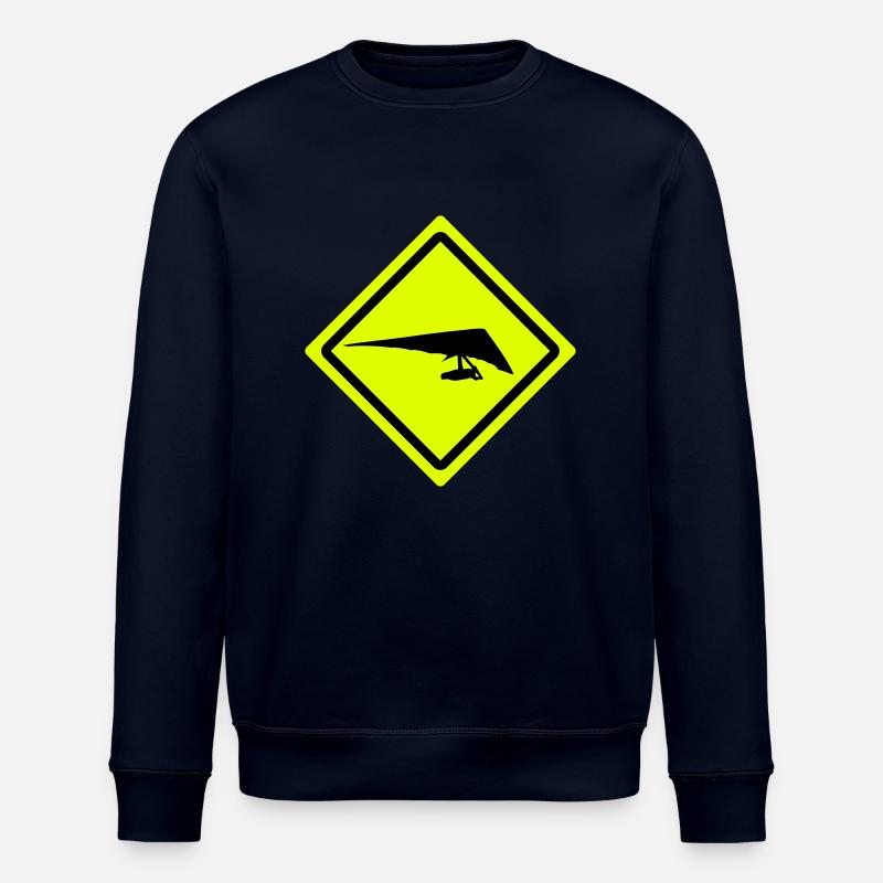 hang glider roadsign - Stanley/Stella Unisex Bio-Sweatshirt ROLLER - Navy
