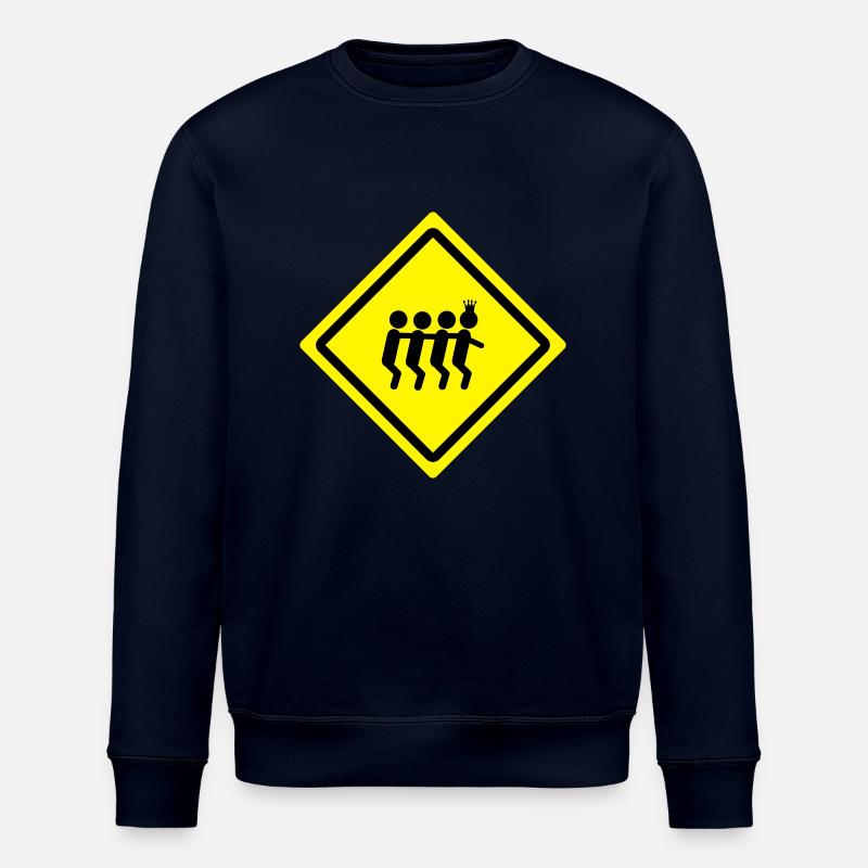 party train roadsign - Stanley/Stella Unisex Bio-Sweatshirt ROLLER - Navy