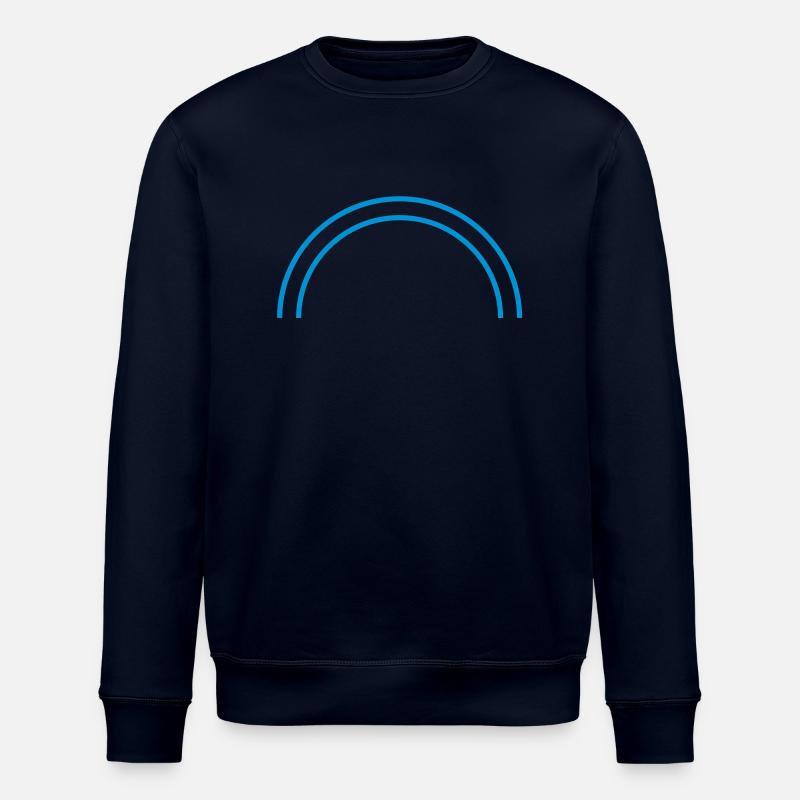 two_half_circle_lines - Stanley/Stella Unisex Bio-Sweatshirt ROLLER - Navy