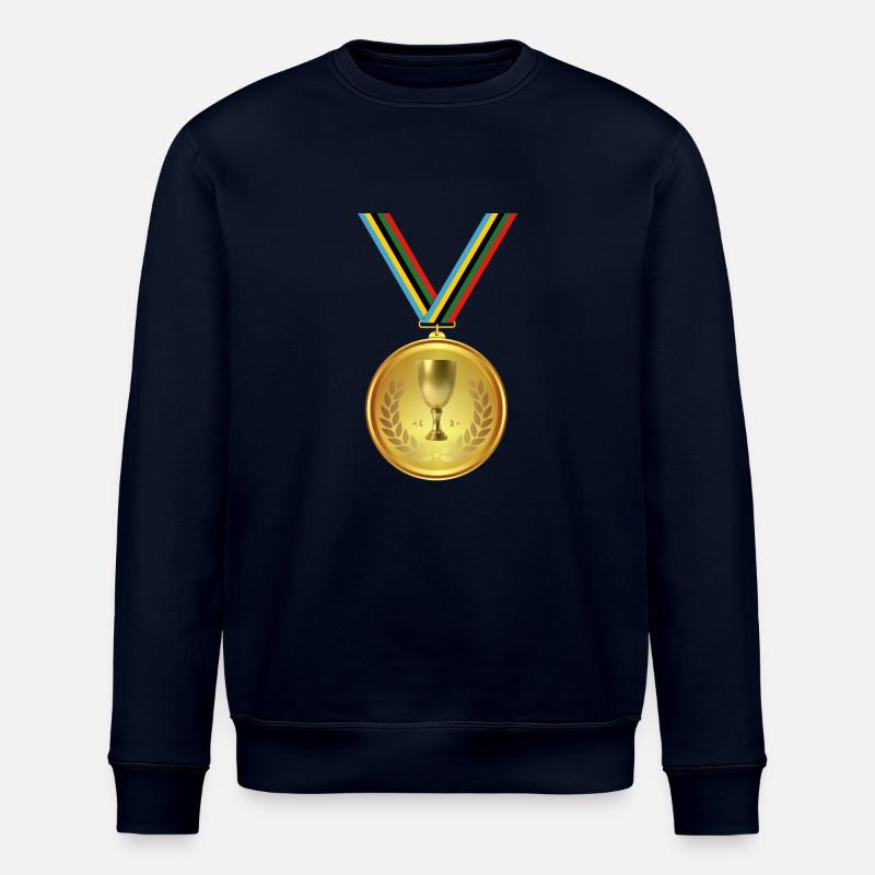 Médaille d’or, médaille , gagnant - Sweat bio ROLLER Stanley/Stella Unisexe - marine