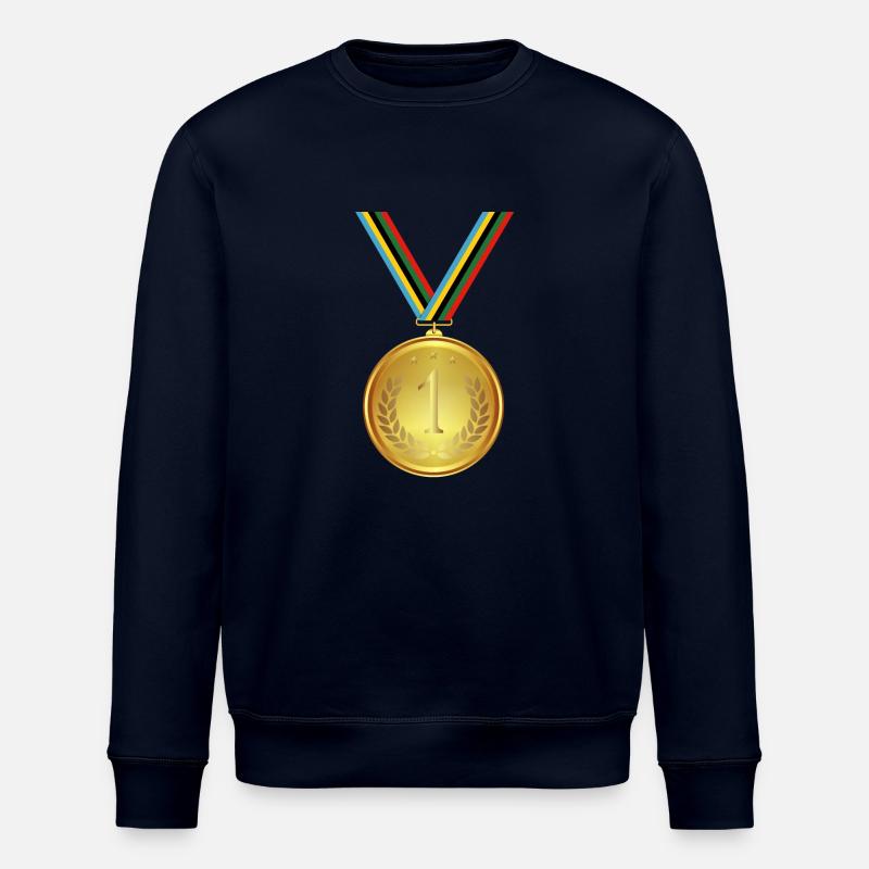 Goldmedaille, Medaille , Sieger Gewinner - Stanley/Stella Unisex Bio-Sweatshirt ROLLER - Navy