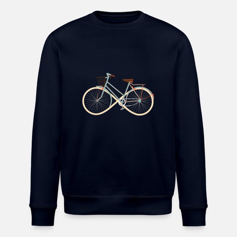 Bicycle Infinity - Bikes - Wheel - Gift - Stanley/Stella ROLLER Unisex Organic Sweatshirt - navy