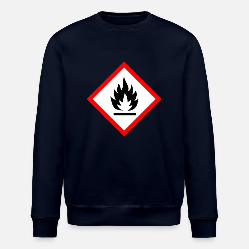 Attention inflammable - Sweat bio ROLLER Stanley/Stella Unisexe - marine