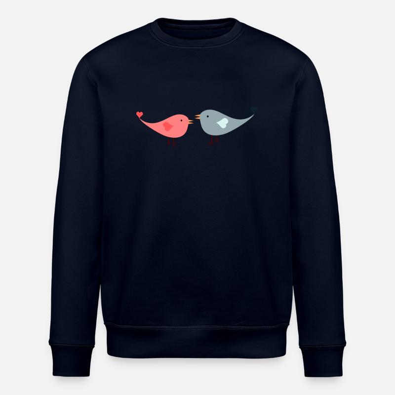 Lovebirds - Stanley/Stella Unisex Bio-Sweatshirt ROLLER - Navy