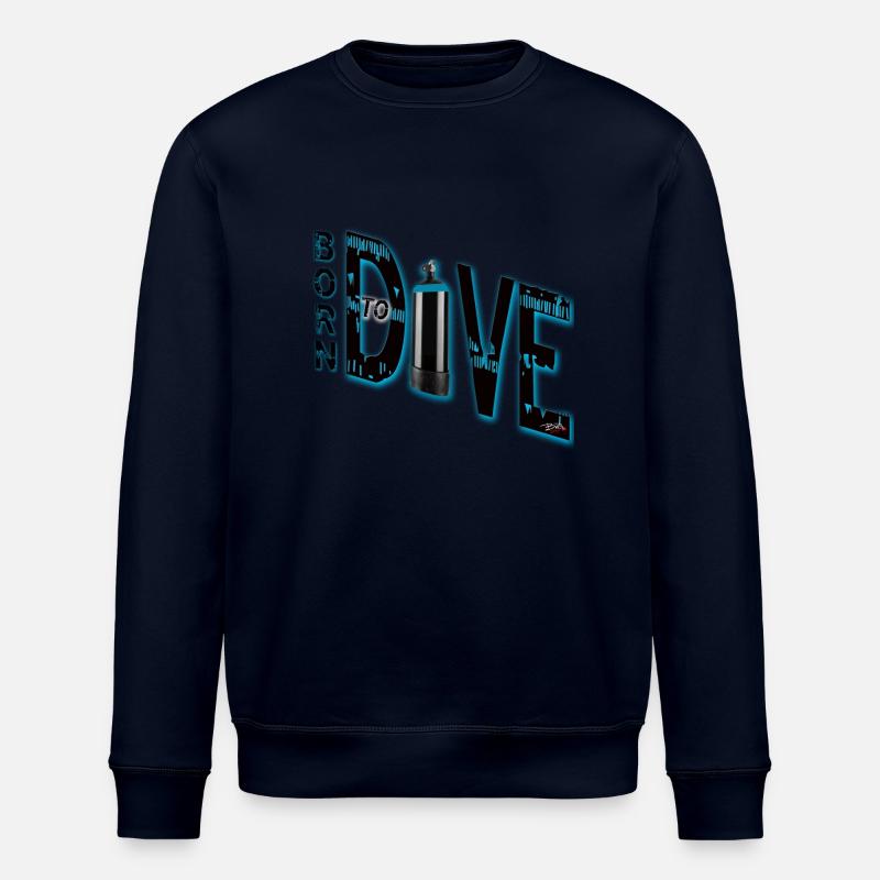 Born to Dive - Stanley/Stella Unisex Bio-Sweatshirt ROLLER - Navy