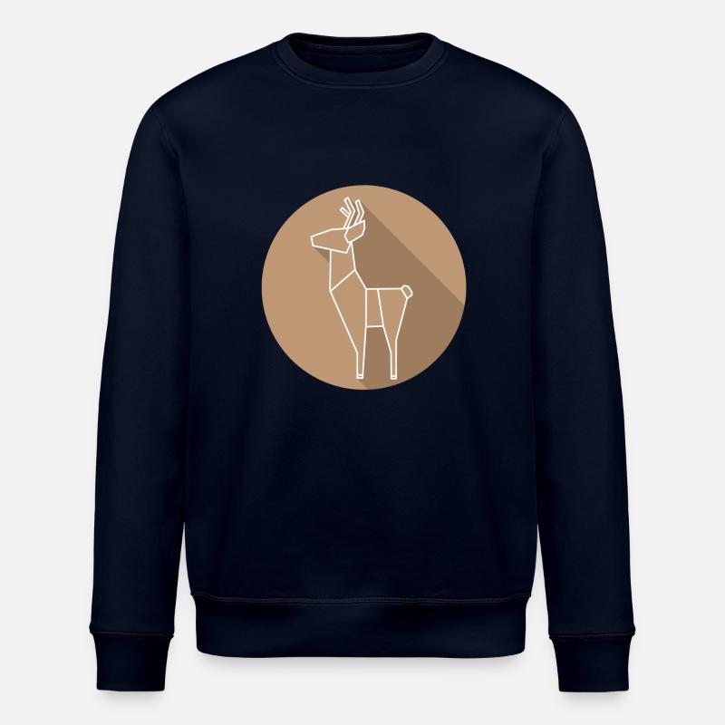 deer - Stanley/Stella ROLLER Unisex Organic Sweatshirt - navy