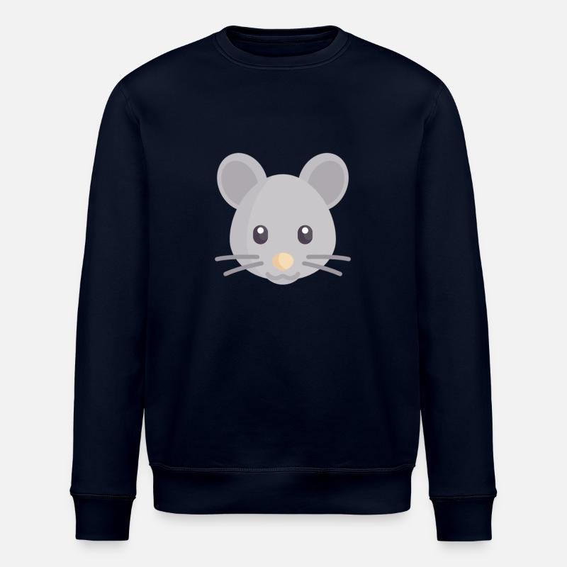 süße graue Maus - Stanley/Stella Unisex Bio-Sweatshirt ROLLER - Navy