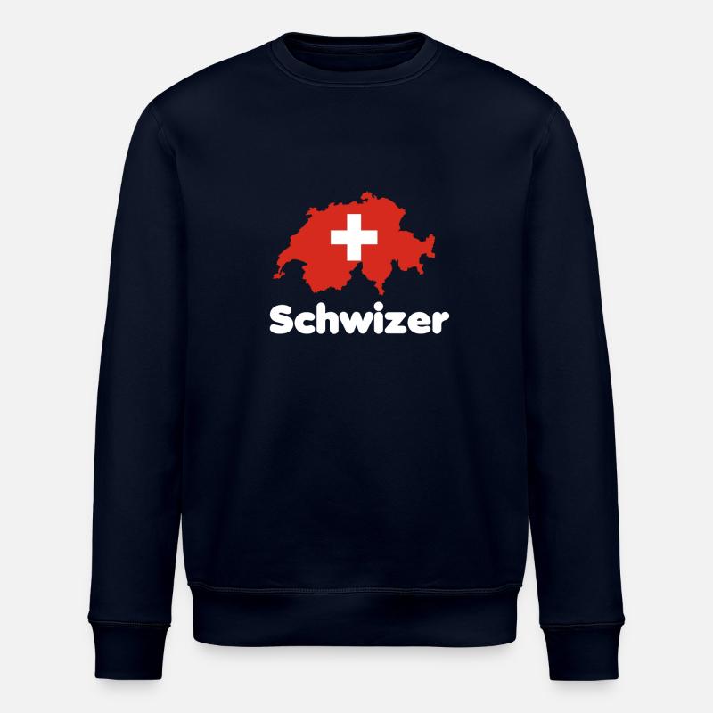 Schwizer - motif suisse - Sweat bio ROLLER Stanley/Stella Unisexe - marine