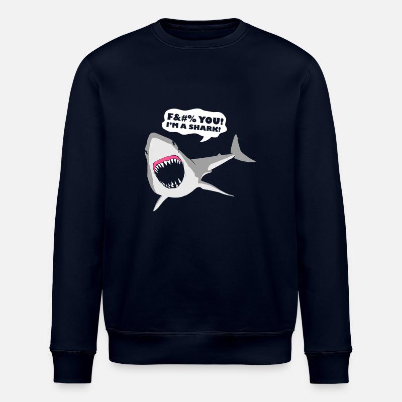 Je suis un requin! - Sweat bio ROLLER Stanley/Stella Unisexe - marine