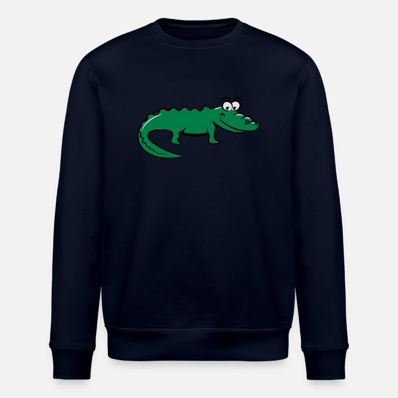 Crocodile douce aimante - Sweat bio ROLLER Stanley/Stella Unisexe - marine