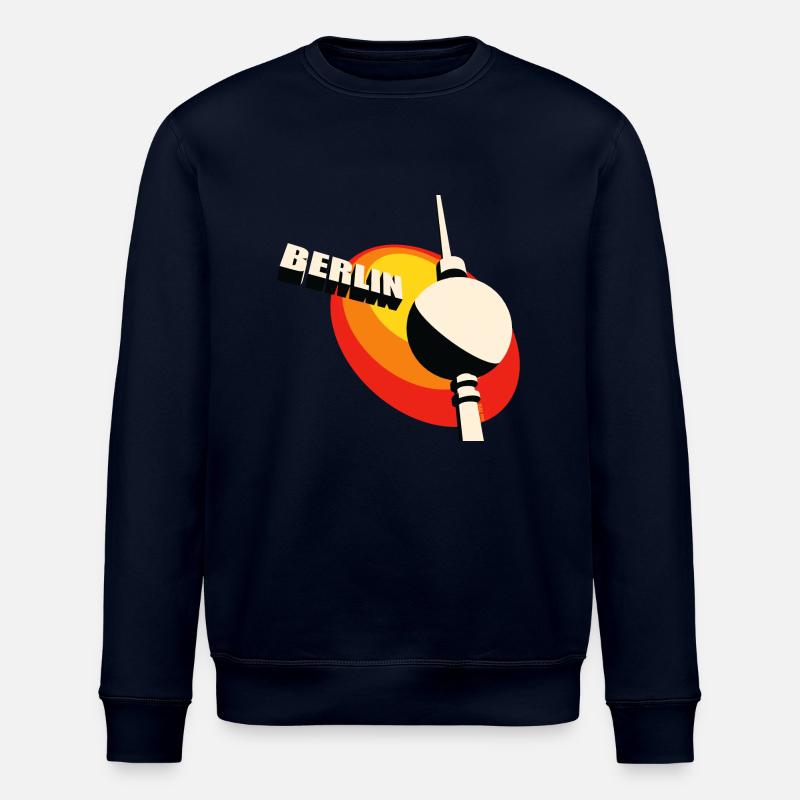 Berlin Fernsehturm retro - Stanley/Stella Unisex Bio-Sweatshirt ROLLER - Navy